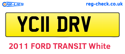 YC11DRV are the vehicle registration plates.