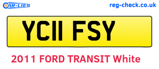 YC11FSY are the vehicle registration plates.