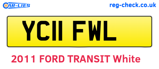 YC11FWL are the vehicle registration plates.