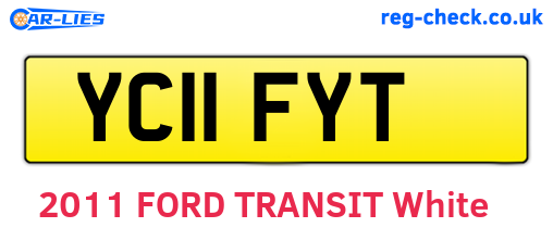 YC11FYT are the vehicle registration plates.