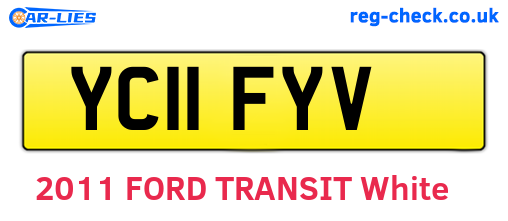 YC11FYV are the vehicle registration plates.