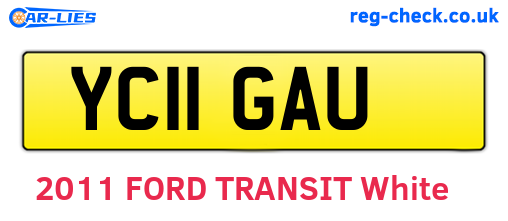 YC11GAU are the vehicle registration plates.