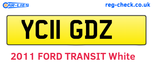 YC11GDZ are the vehicle registration plates.