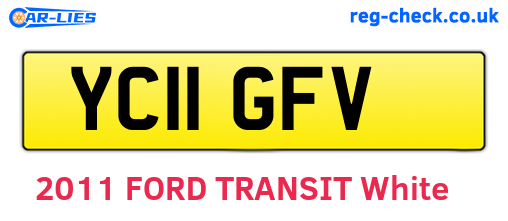 YC11GFV are the vehicle registration plates.