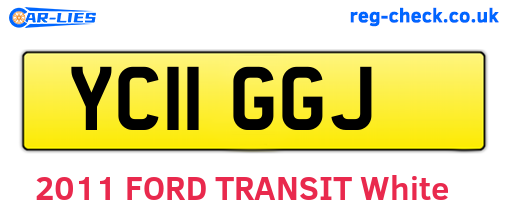 YC11GGJ are the vehicle registration plates.