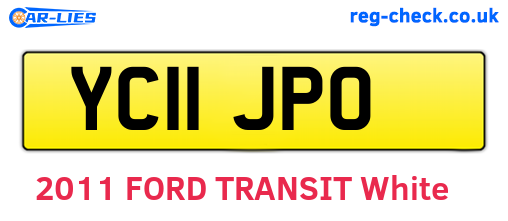 YC11JPO are the vehicle registration plates.