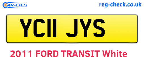 YC11JYS are the vehicle registration plates.