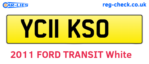 YC11KSO are the vehicle registration plates.