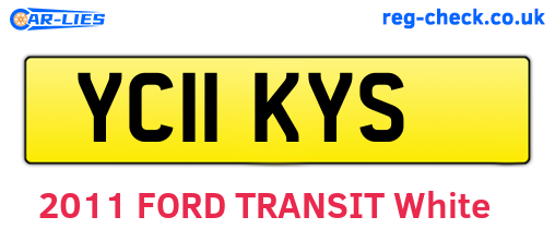 YC11KYS are the vehicle registration plates.