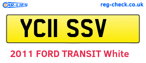 YC11SSV are the vehicle registration plates.