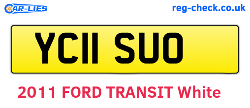 YC11SUO are the vehicle registration plates.