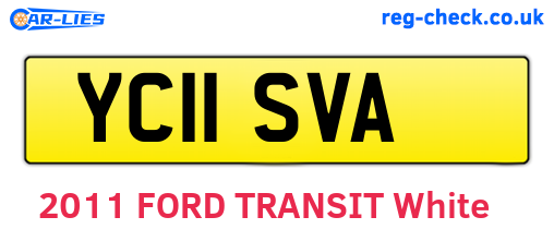 YC11SVA are the vehicle registration plates.
