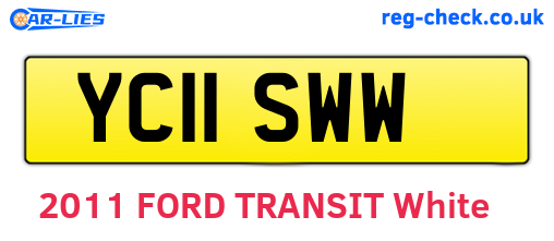 YC11SWW are the vehicle registration plates.