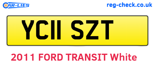 YC11SZT are the vehicle registration plates.