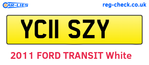 YC11SZY are the vehicle registration plates.
