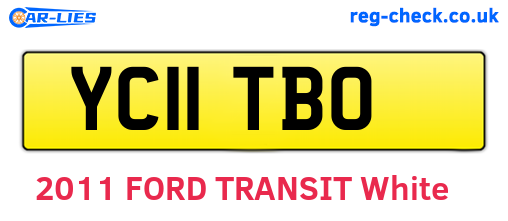 YC11TBO are the vehicle registration plates.