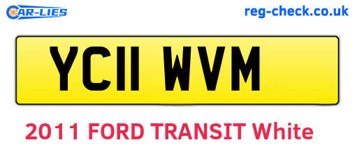 YC11WVM are the vehicle registration plates.