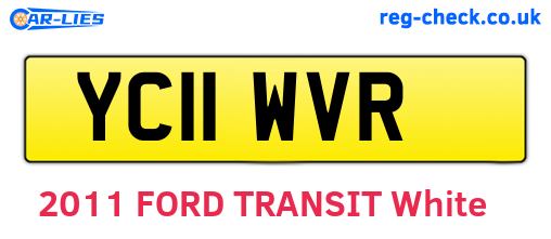 YC11WVR are the vehicle registration plates.