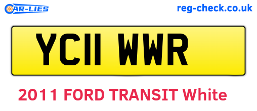 YC11WWR are the vehicle registration plates.