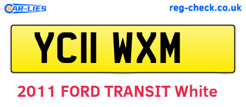 YC11WXM are the vehicle registration plates.