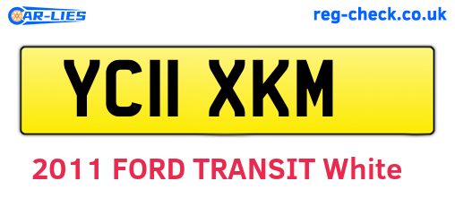 YC11XKM are the vehicle registration plates.