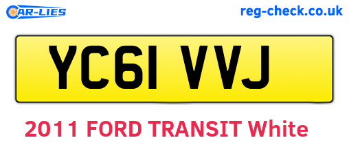 YC61VVJ are the vehicle registration plates.