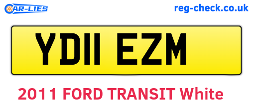 YD11EZM are the vehicle registration plates.