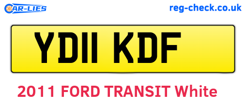 YD11KDF are the vehicle registration plates.