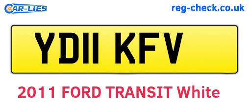 YD11KFV are the vehicle registration plates.