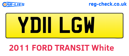 YD11LGW are the vehicle registration plates.