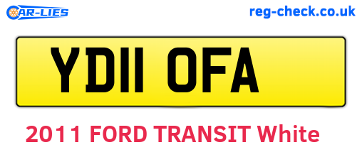 YD11OFA are the vehicle registration plates.