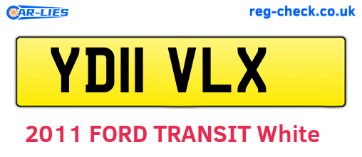 YD11VLX are the vehicle registration plates.