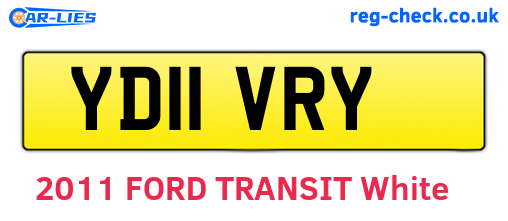 YD11VRY are the vehicle registration plates.