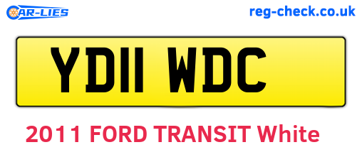 YD11WDC are the vehicle registration plates.