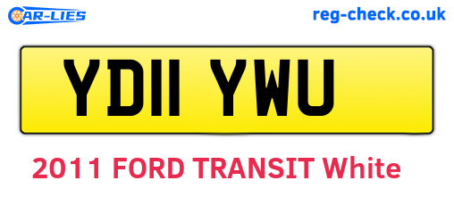 YD11YWU are the vehicle registration plates.