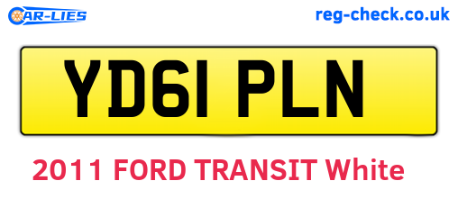 YD61PLN are the vehicle registration plates.