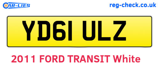 YD61ULZ are the vehicle registration plates.