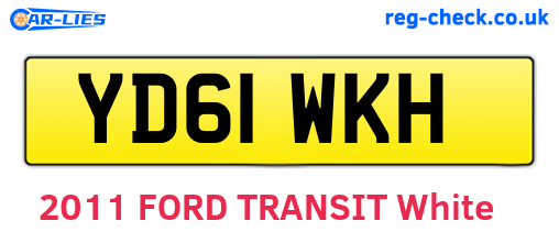 YD61WKH are the vehicle registration plates.