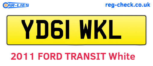 YD61WKL are the vehicle registration plates.