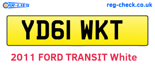 YD61WKT are the vehicle registration plates.