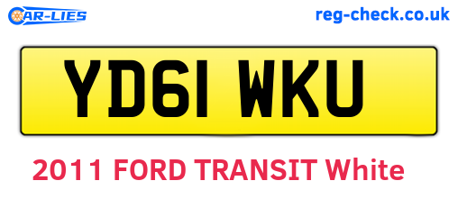 YD61WKU are the vehicle registration plates.