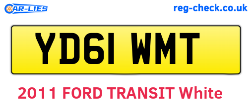 YD61WMT are the vehicle registration plates.