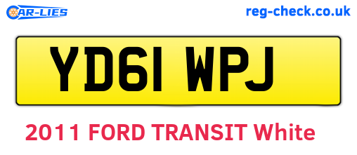 YD61WPJ are the vehicle registration plates.