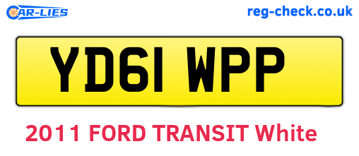 YD61WPP are the vehicle registration plates.