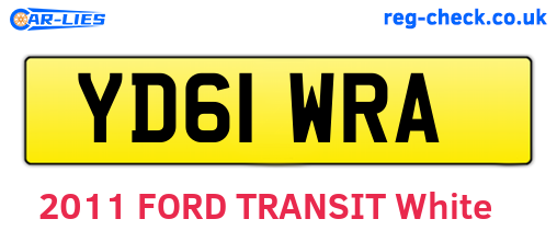 YD61WRA are the vehicle registration plates.