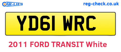 YD61WRC are the vehicle registration plates.