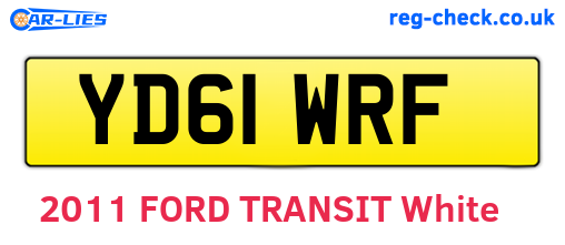 YD61WRF are the vehicle registration plates.