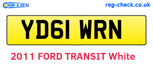 YD61WRN are the vehicle registration plates.