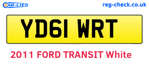 YD61WRT are the vehicle registration plates.