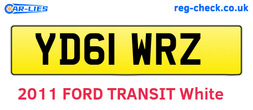 YD61WRZ are the vehicle registration plates.